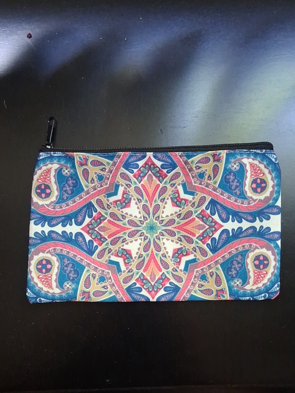 Bohemian Paisley Print Cosmetic Pouch